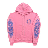 Chrome Hearts Blue Horseshoe Pink Hoodie