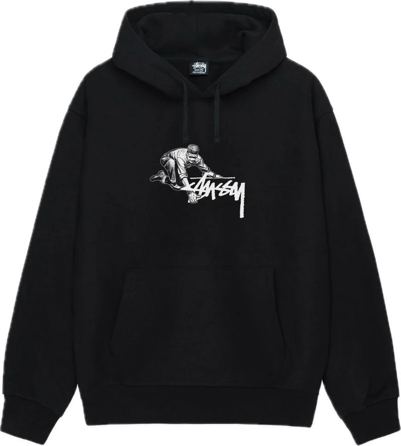 Stussy Worker Black Hoodie