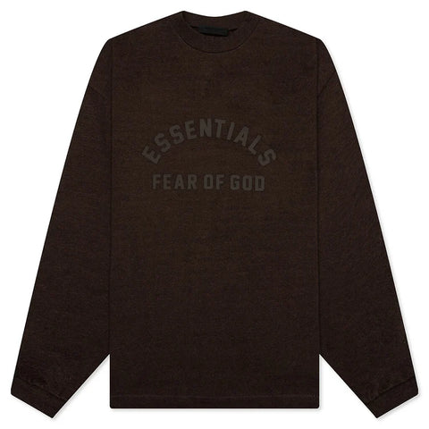 Fear of God Essentials Heavy L/S Heather Wood Tee