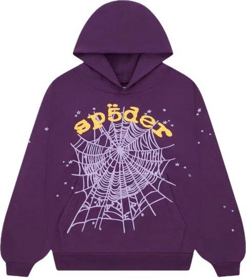 Sp5der Purple Star OG Web V2 Hoodie