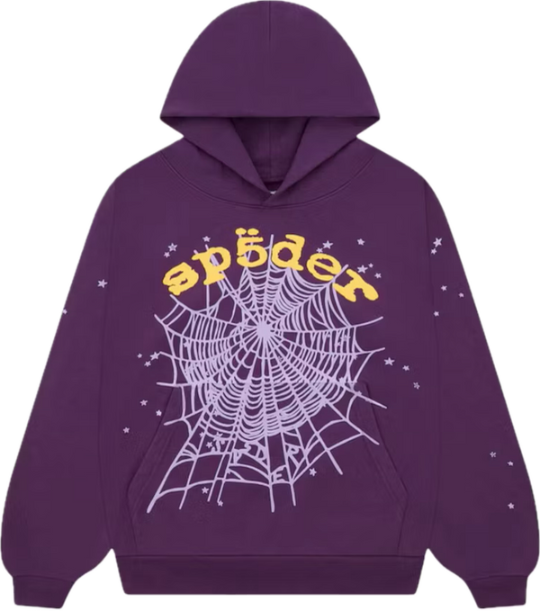 Sp5der Purple Star OG Web V2 Hoodie