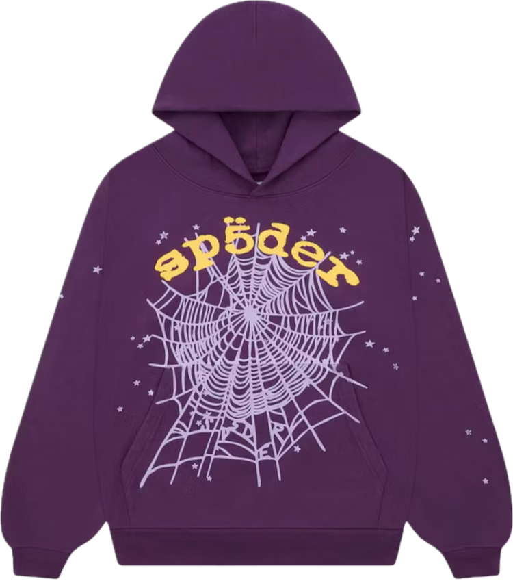 Sp5der Purple Star OG Web V2 Hoodie