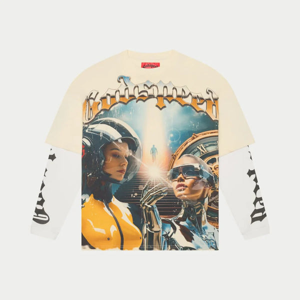 Godspeed Chosen One Layered Bone L/S Tee