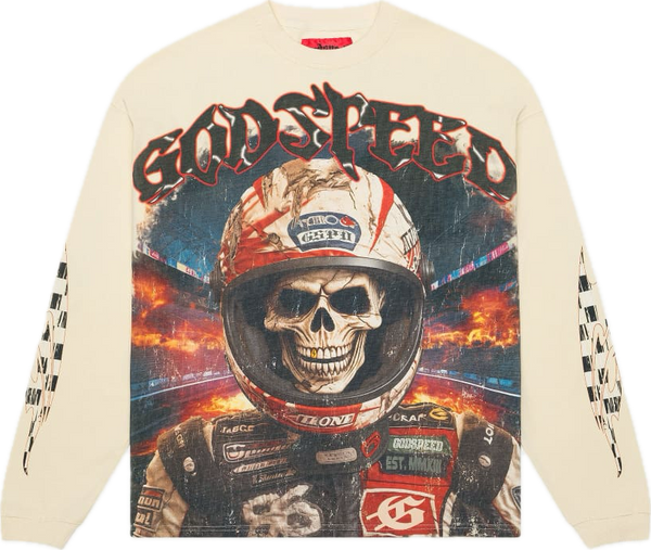 Godspeed Racer Goldie Bone L/S Tee