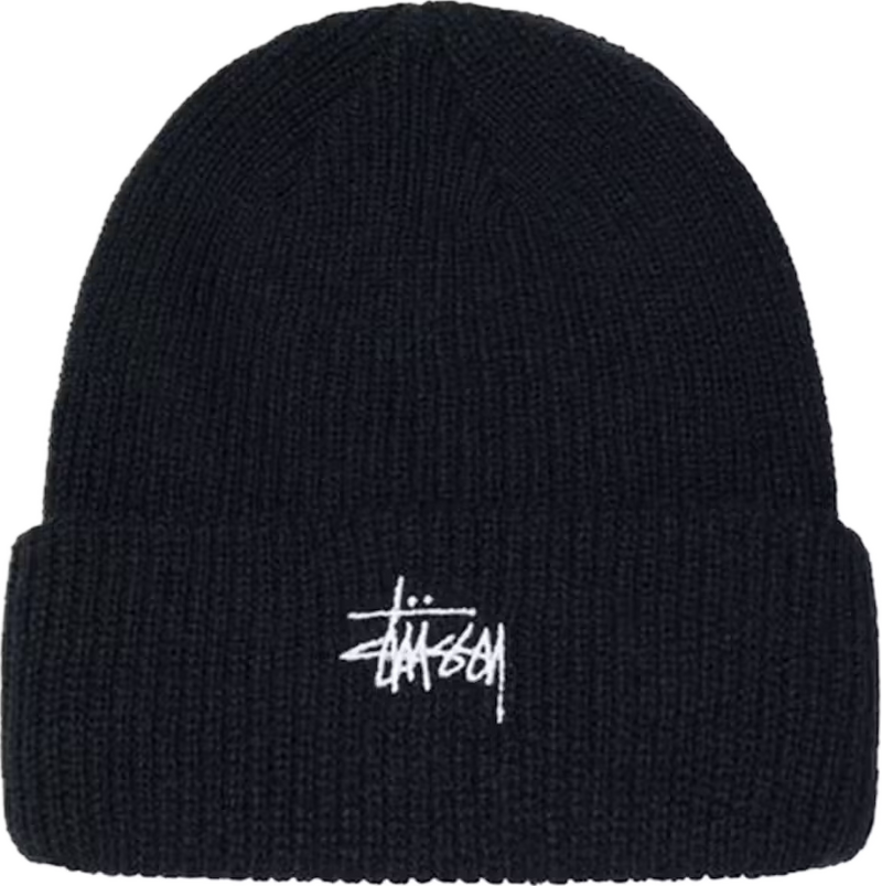 Stussy Cuff Black Beanie