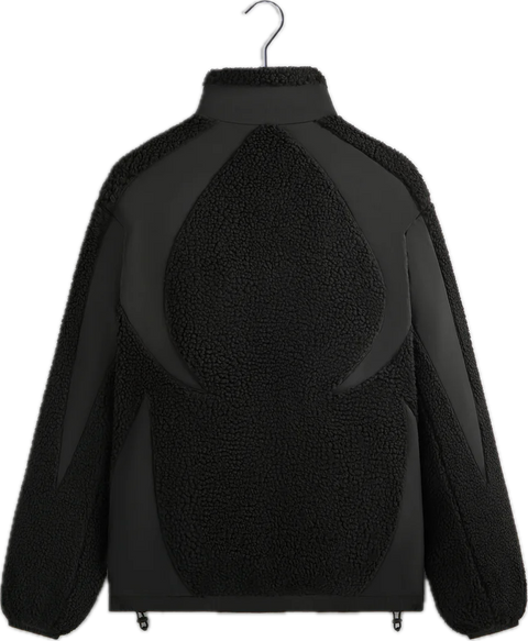 Kith x Batman Black Quarter Zip Sherpa Jacket