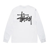 Stussy Basic White L/S Tee