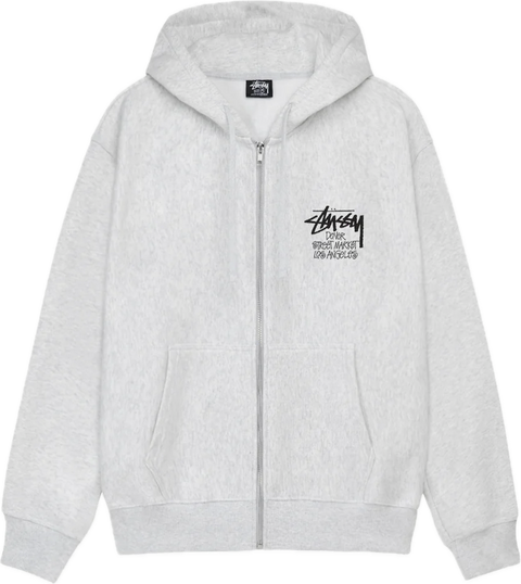 Stussy Stock DSM Los Angeles Heather Zip Up