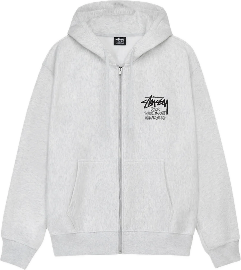 Stussy Stock DSM Los Angeles Heather Zip Up