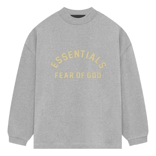 Essentials SS24 Light Heather Grey L/S Tee