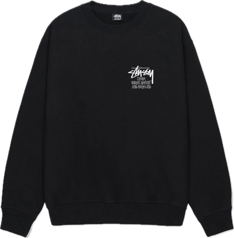 Stussy DSM L.A. Crewneck Black