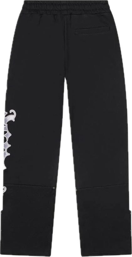 Godspeed OG Logo V2 Black/Silver Satin Sweatpants