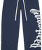 Godspeed OG Logo V2 Navy/Silver Satin Sweatpants
