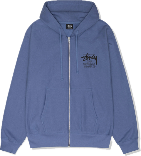 【超希少】old stussy LA zip hoodie Mサイズ Stussy DSM L.A. Zip Up Hoodie Storm Blue – Courtside Kicks