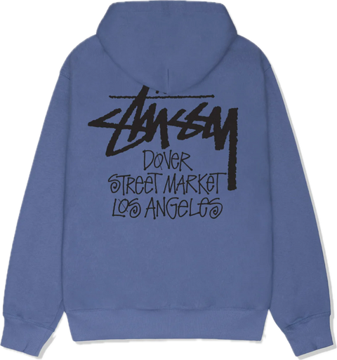 Stussy DSM L.A. Zip Up Hoodie Storm Blue – Courtside Kicks Stussy DSM L.A. Zip Up Hoodie Storm Blue – Courtside Kicks