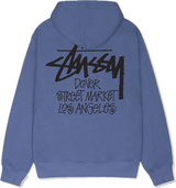 Stussy DSM L.A. Zip Up Hoodie Storm Blue