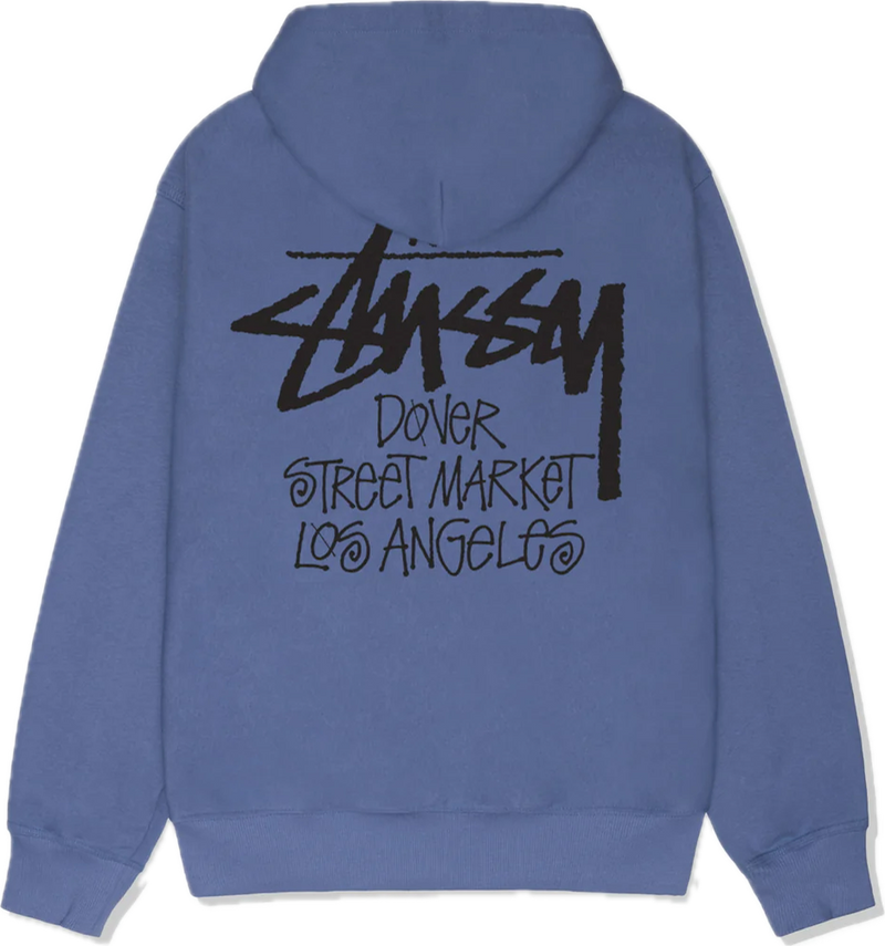 Stussy DSM L.A. Zip Up Hoodie Storm Blue