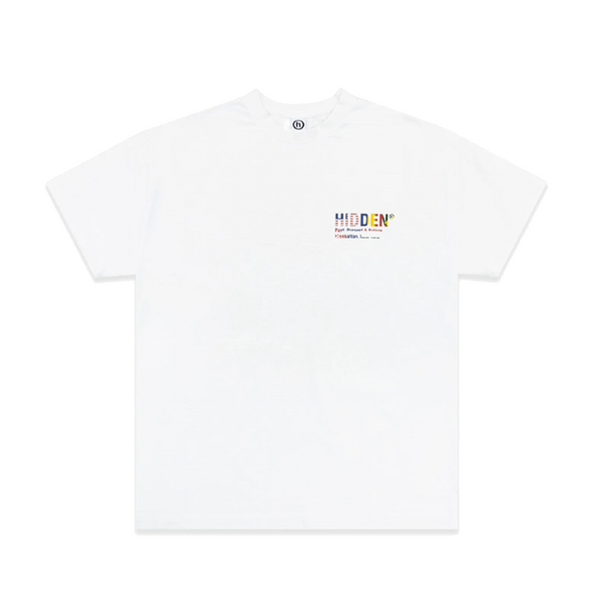 Hidden NY Pixelated Flags White Tee