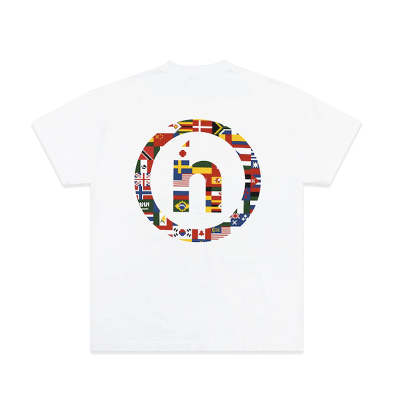 Hidden NY Pixelated Flags White Tee