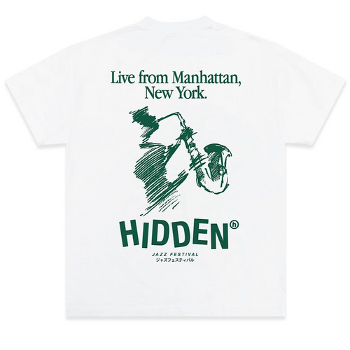 Hidden NY Jazz Fest Forest Green Tee