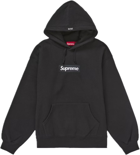 Supreme Box Logo FW24 Black/Black Hoodie