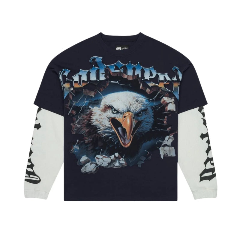 Godspeed Spirit Animal Layered Navy L/S Tee