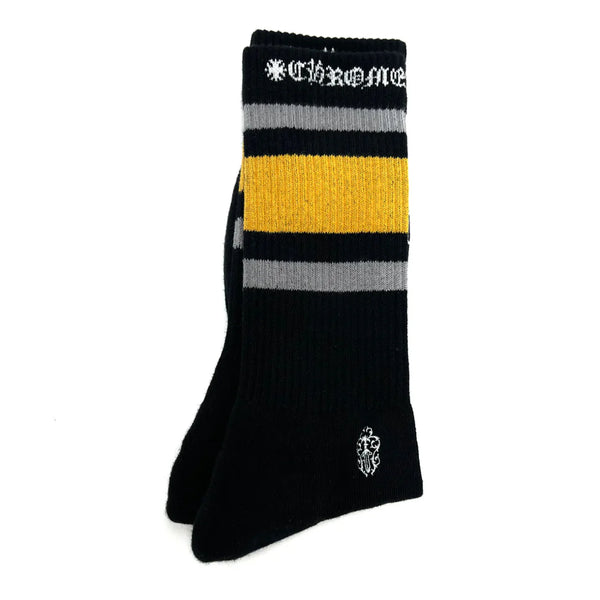 Chrome Hearts Stripe Black/Mustard Socks