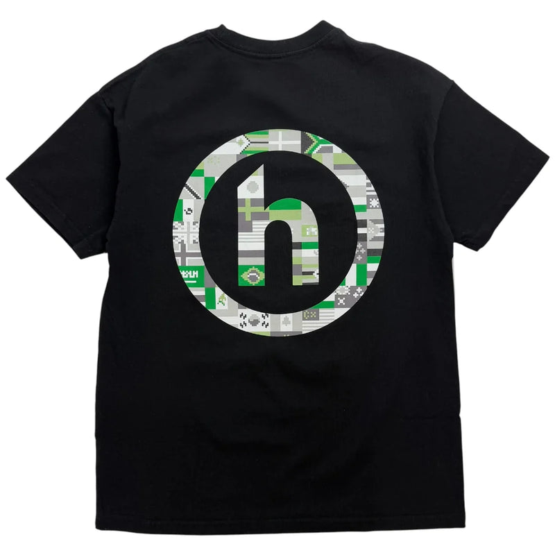 Hidden NY Pixelated Flags Black Tee