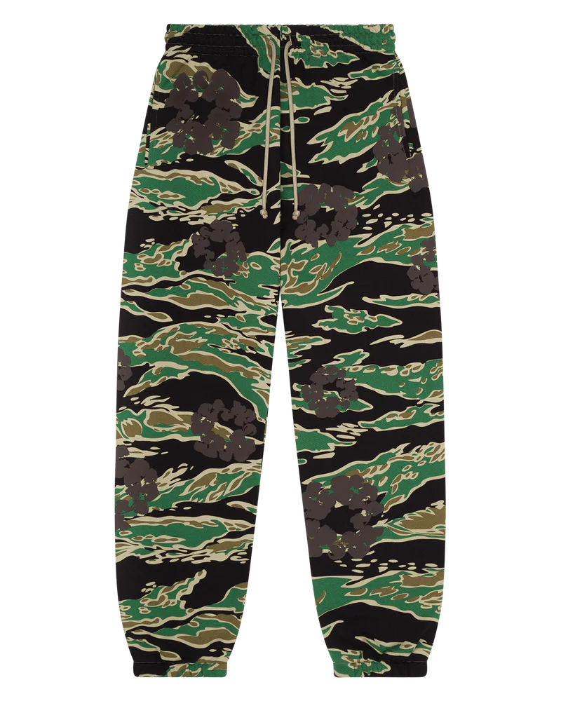 Denim Tears Green Camo Cotton Wreath Sweatpants