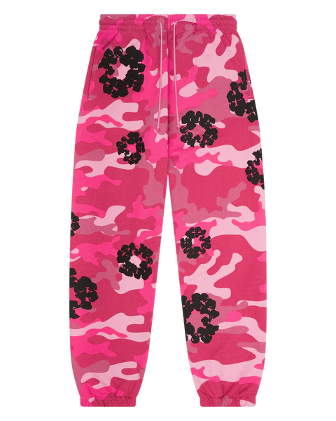 Denim Tears Pink Camo Cotton Wreath Sweatpants