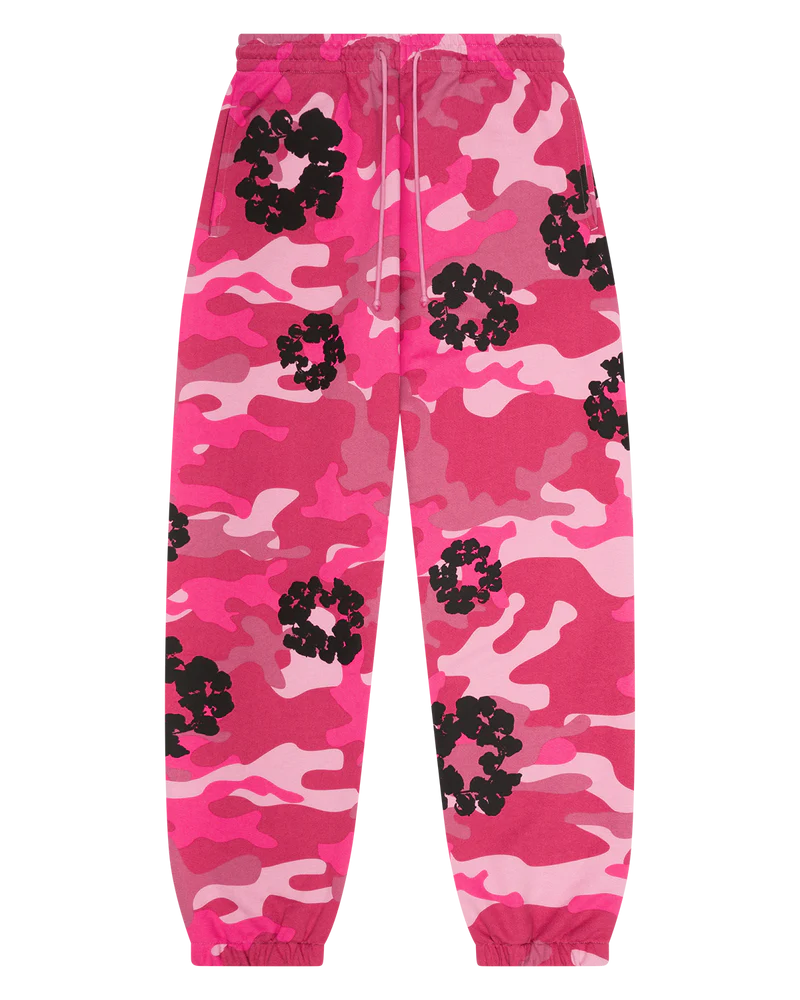 Denim Tears Pink Camo Cotton Wreath Sweatpants