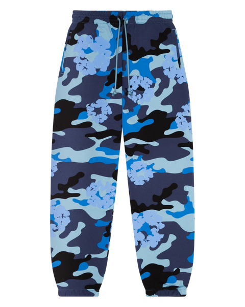 Denim Tears Blue Camo Cotton Wreath Sweatpants