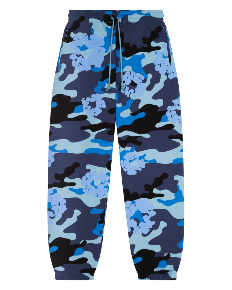 Denim Tears Blue Camo Cotton Wreath Sweatpants