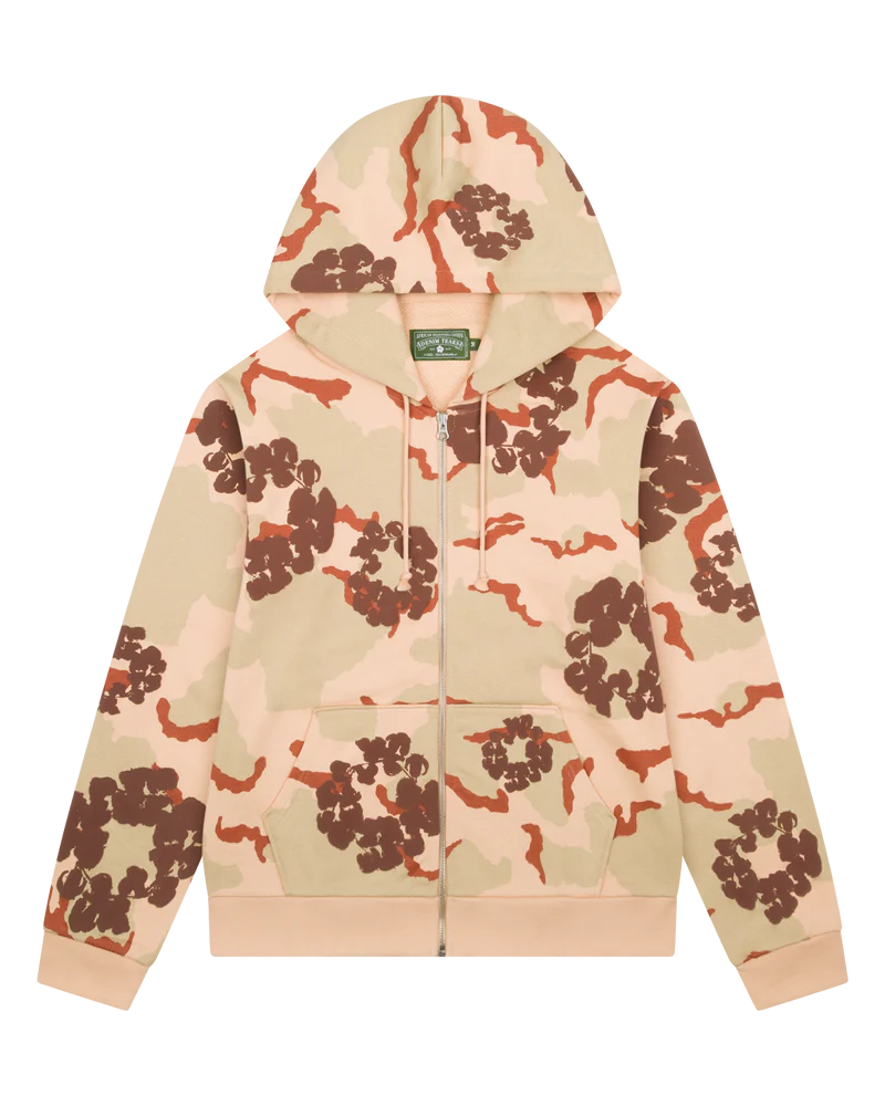 Denim Tears Tan Camo Cotton Wreath Zip Up