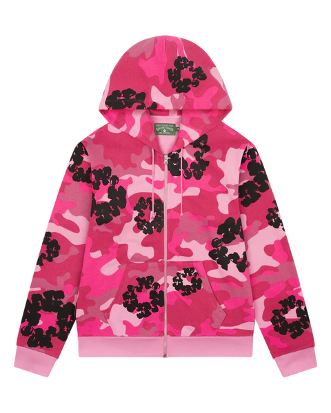 Denim Tears Pink Camo Cotton Wreath Zip Up