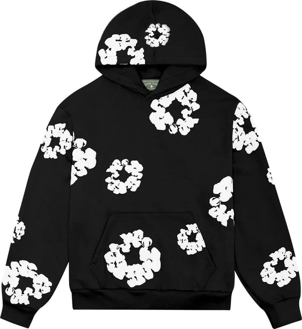 Denim Tears Cotton Wreath Black Hoodie