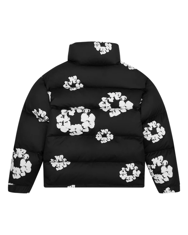 Denim Tears Cotton Wreath Black Puffer Jacket