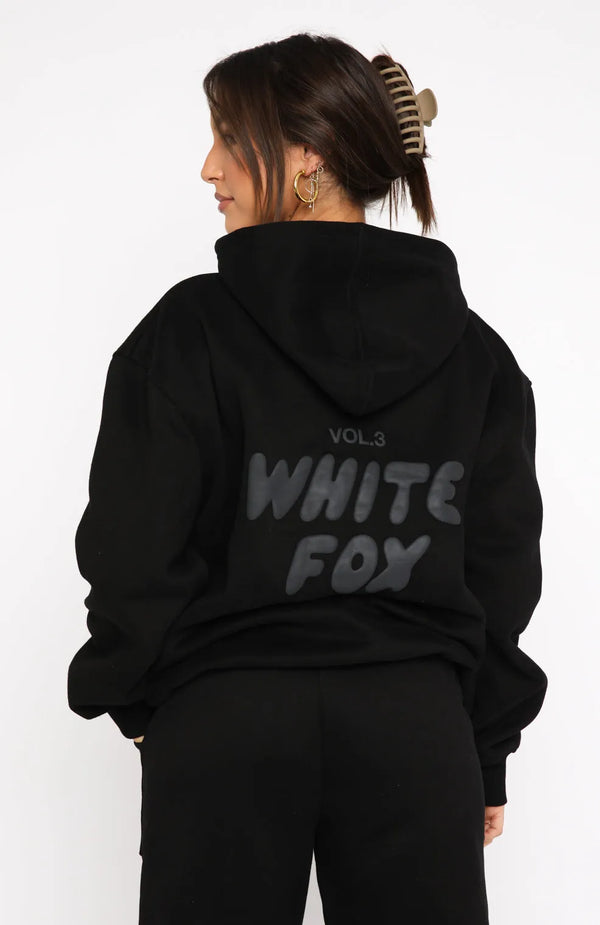 White Fox Offstage Onyx Hoodie