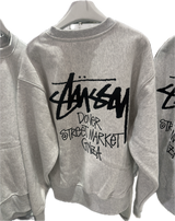 Stussy DSM Ginza Ash Heather Crewneck