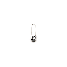 Chrome Hearts Safety Pin Silver Earrings