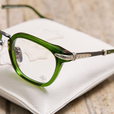 Chrome Hearts Titanasluvr Moss/Silver Glasses