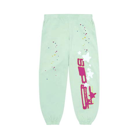 Sp5Der Sp5 Mint Sweatpants