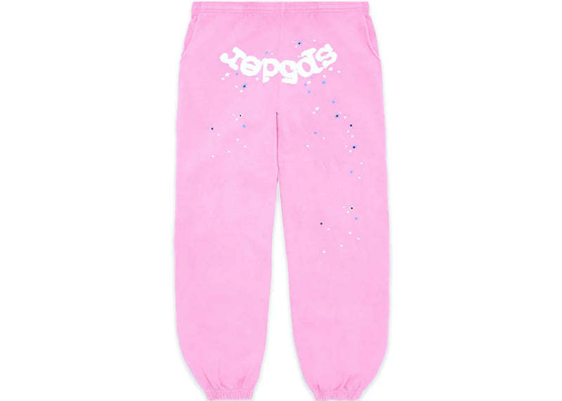 Sp5der Atlanta Pink Sweatpants