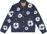 Denim Tears Cotton Wreath Dark Wash Jean Jacket