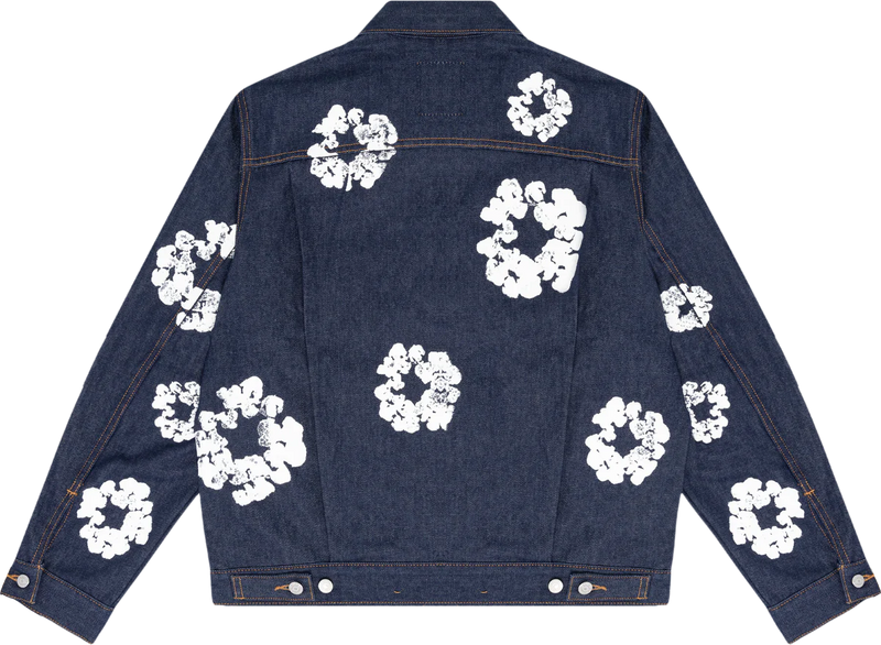 Denim Tears Cotton Wreath Dark Wash Jean Jacket