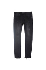 Purple P002 Black Vintage Repair Jeans