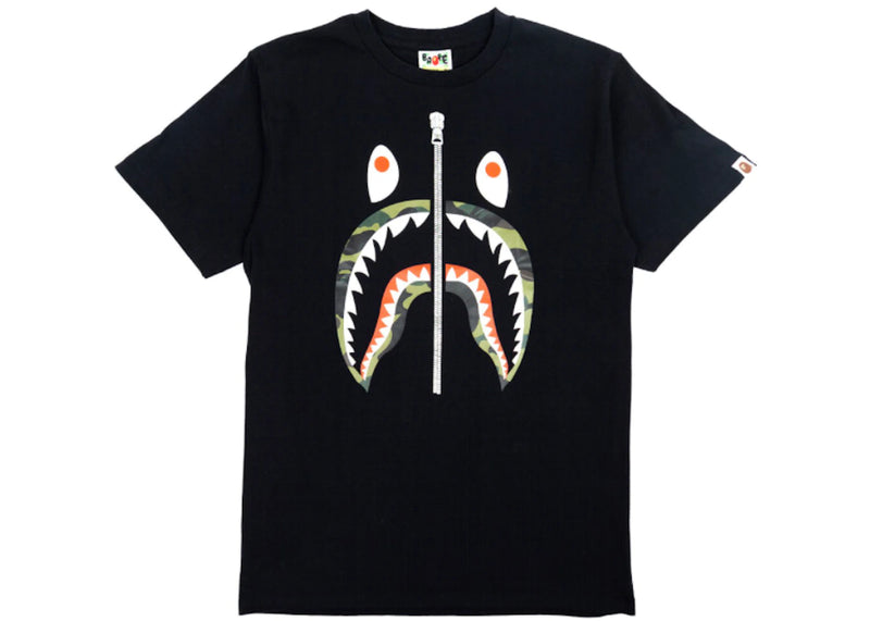 Bape 1st Camo Shark Black Tee