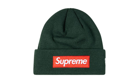 Supreme New Era Box Logo Beanie FW22 Dark Pine