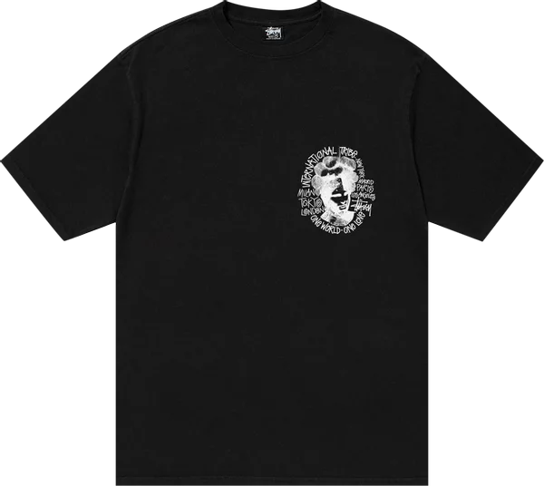 Stussy Camelot Pigment Dyed Black Tee