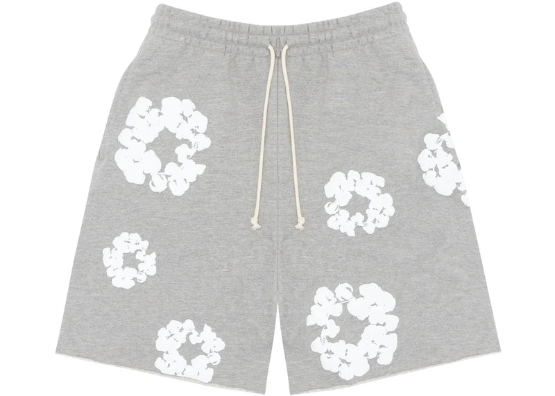 Denim Tears Cotton Wreath Grey Shorts